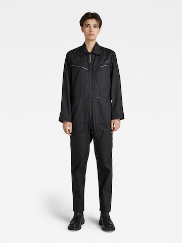 G-Star RAW Jumpsuit in Zwart: voorkant