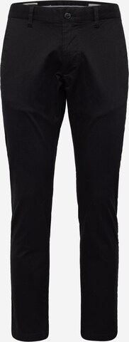 s.Oliver - Slimfit Pantalón chino en negro: frente