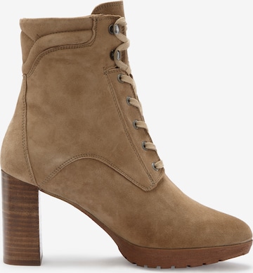 LASCANA Lace-Up Ankle Boots in Beige