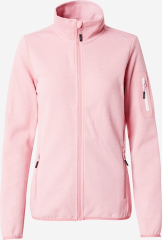 CMP Athletic Fleece Jacket in Pink: front