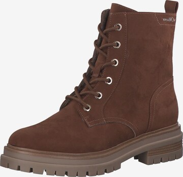 Bottines �à lacets s.Oliver en marron : devant