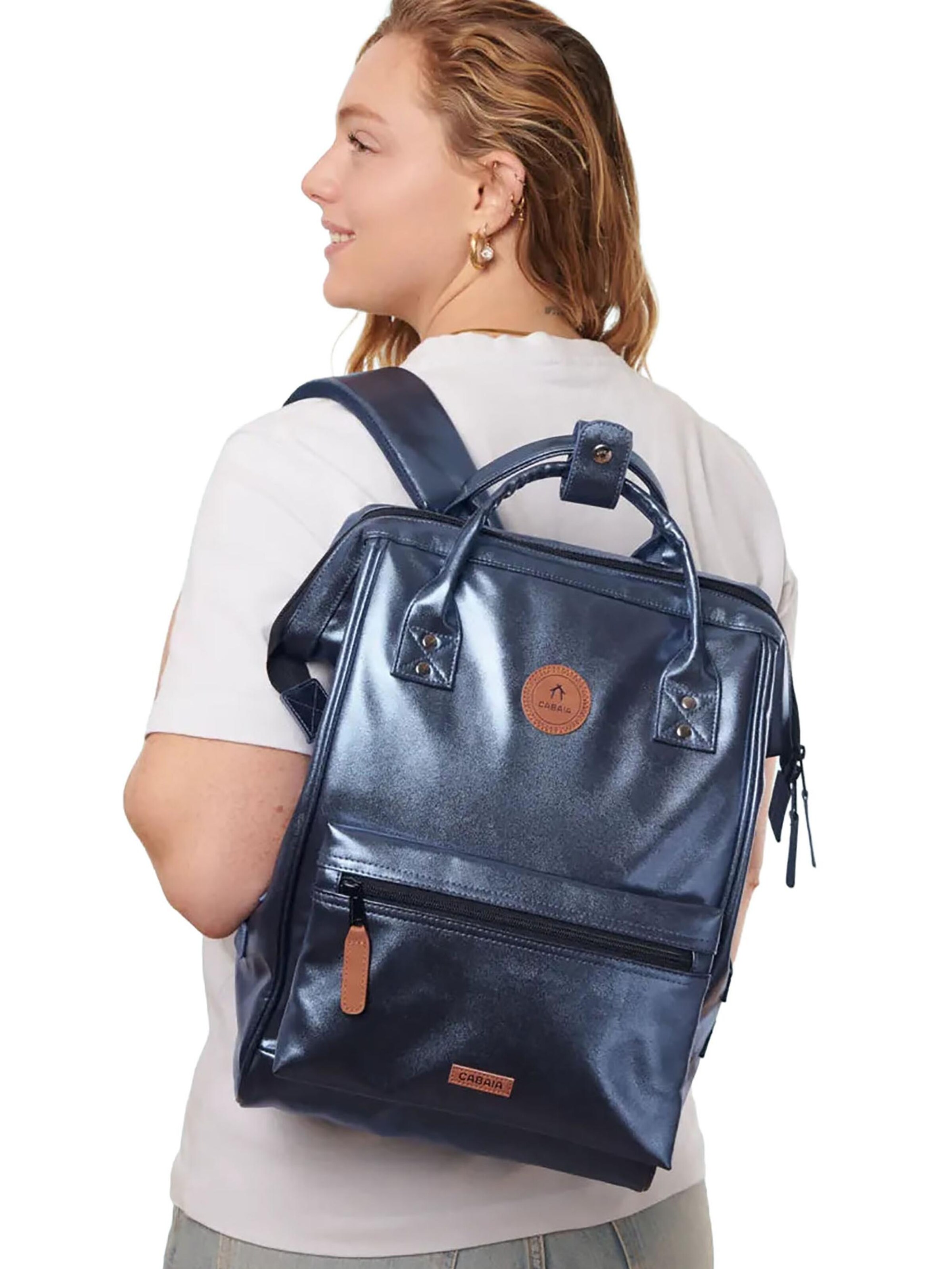 Cabaia Backpack 'Adventurer Iridescent' in Blue