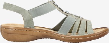 Rieker Strap Sandals in Green