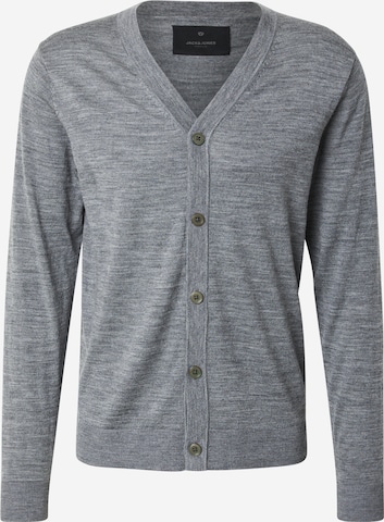 JACK & JONES Вязаная кофта в Серый: спереди