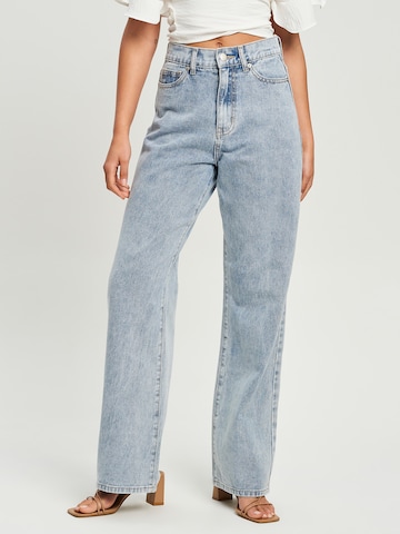 Tussah Regular Jeans 'ELLE' in Blauw: voorkant
