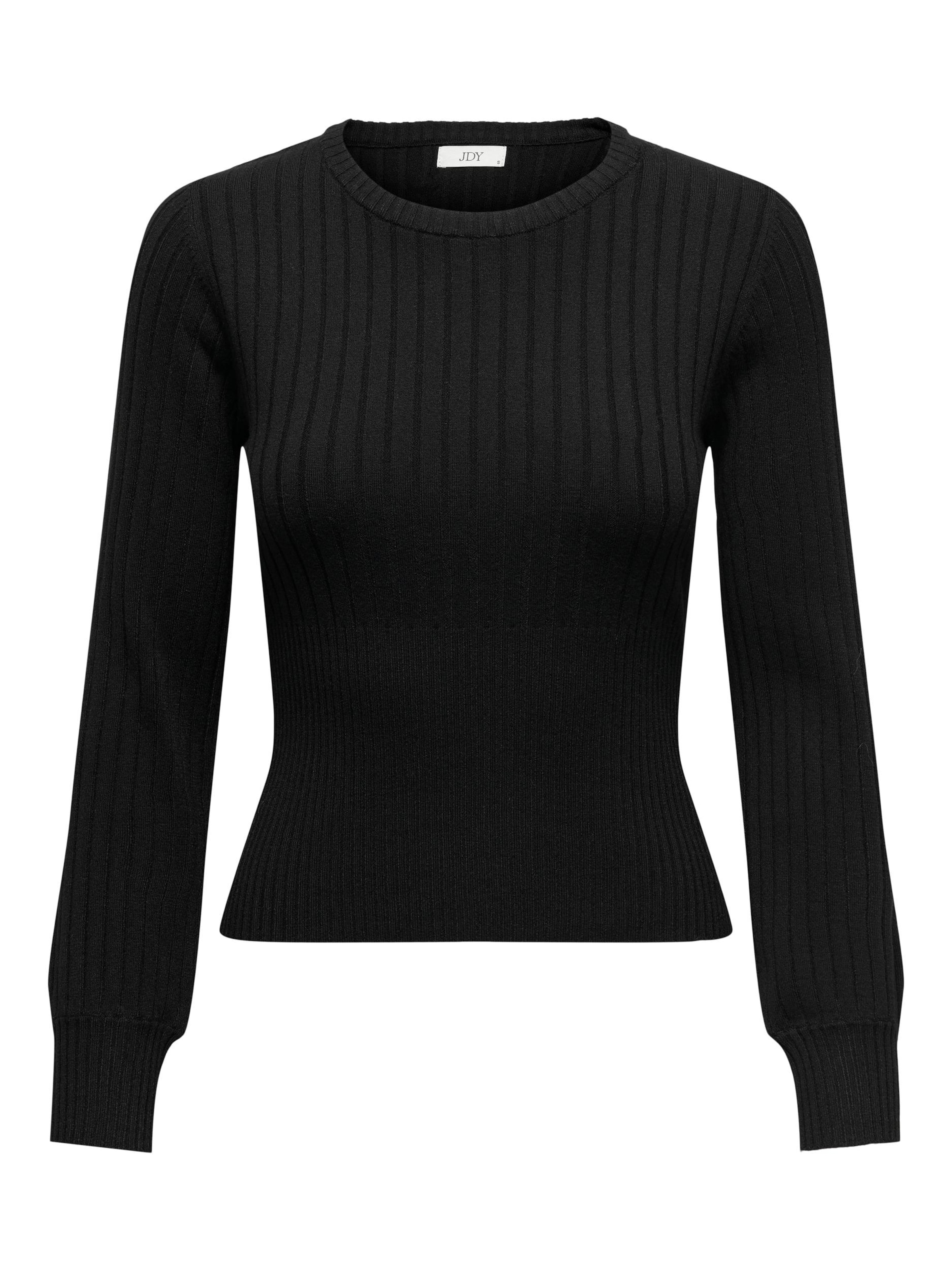 JDY Trui 'Prime' in Zwart: voorkant