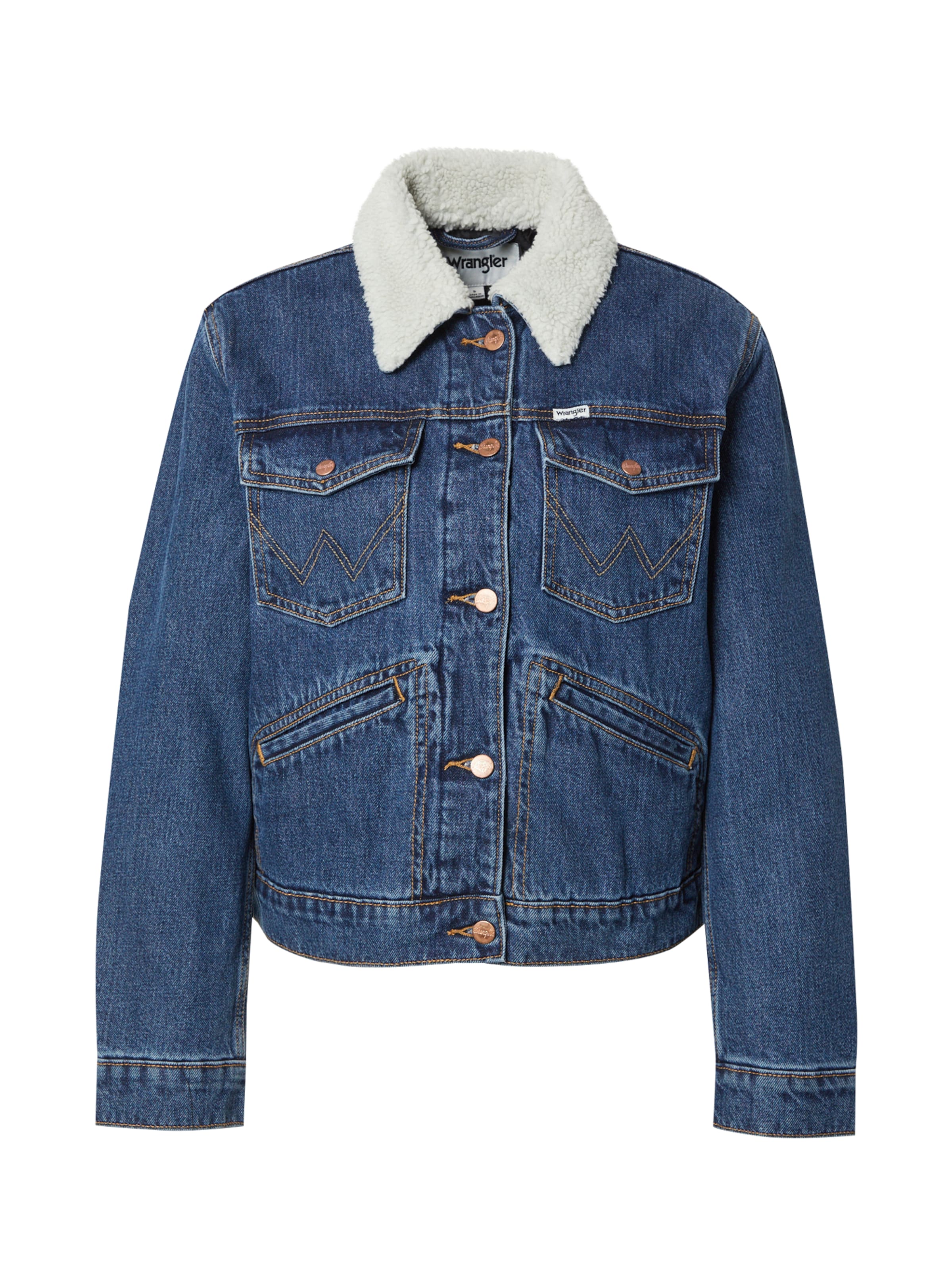 WRANGLER Between-season jacket 'HERITAGE' in Blue: front