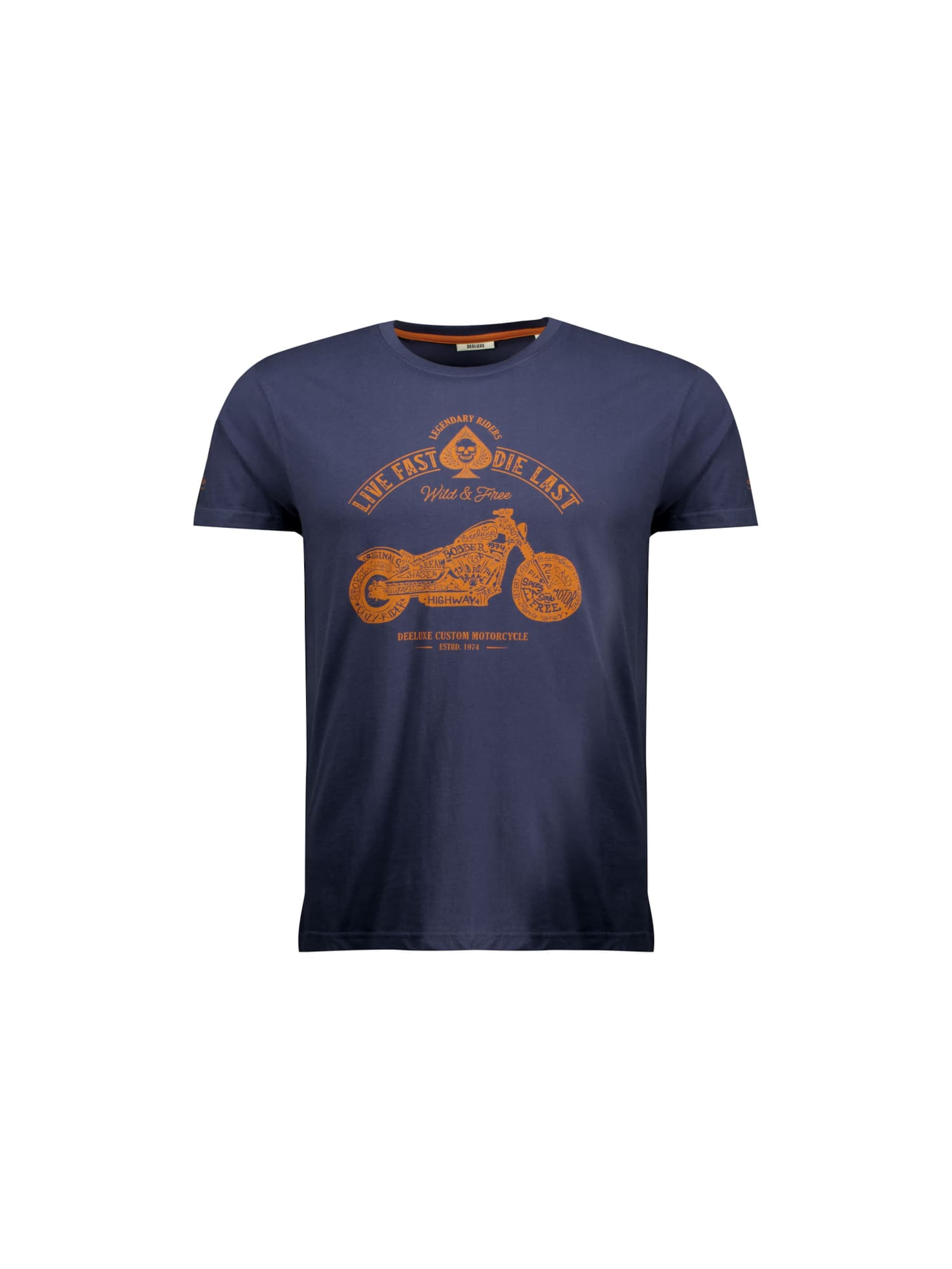 T-Shirt 'PARK' Deeluxe en bleu : devant