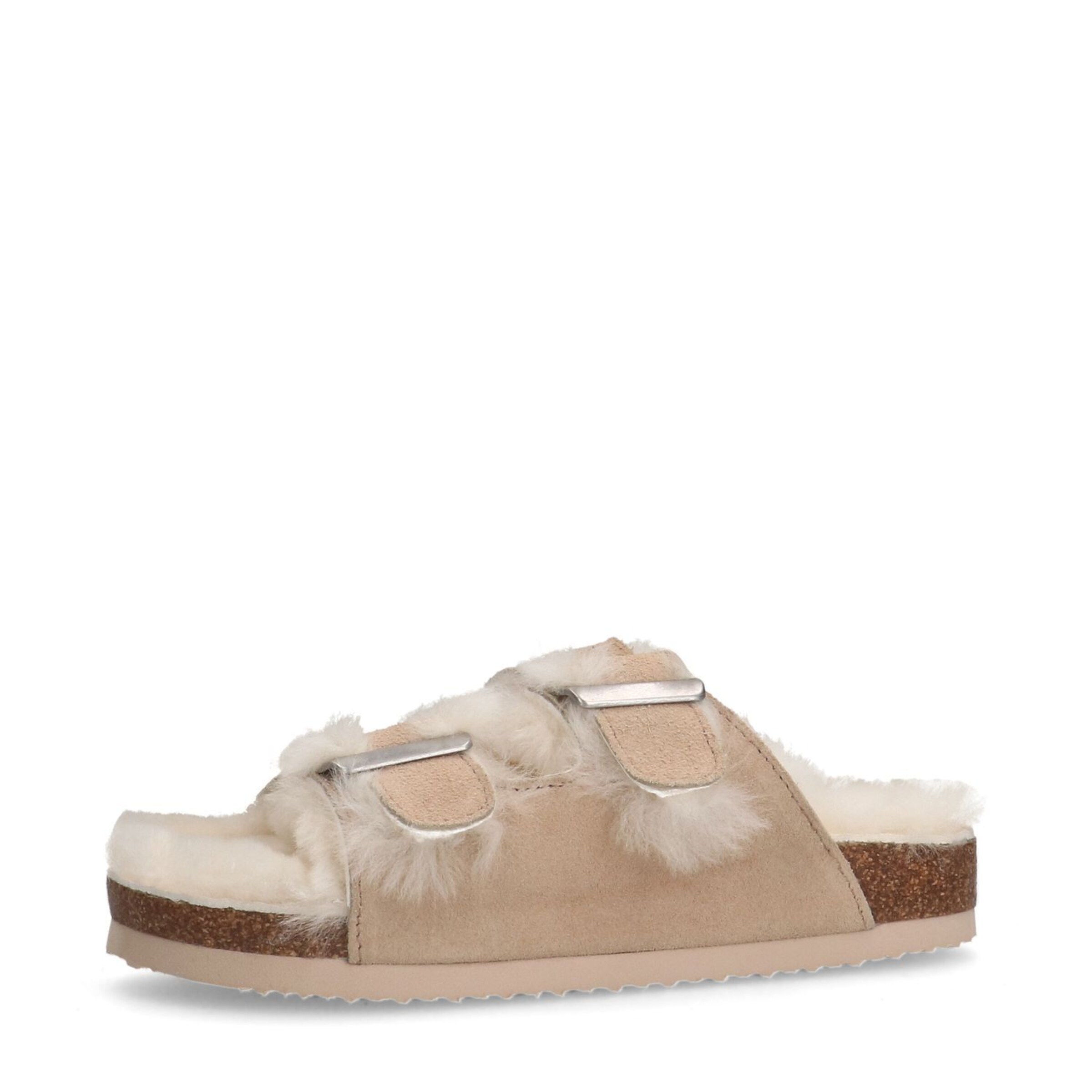 MANFIELD Mules in Beige: front