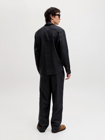 JACK & JONES Loose fit Chino trousers 'JPSTKarl JJLawrence' in Black