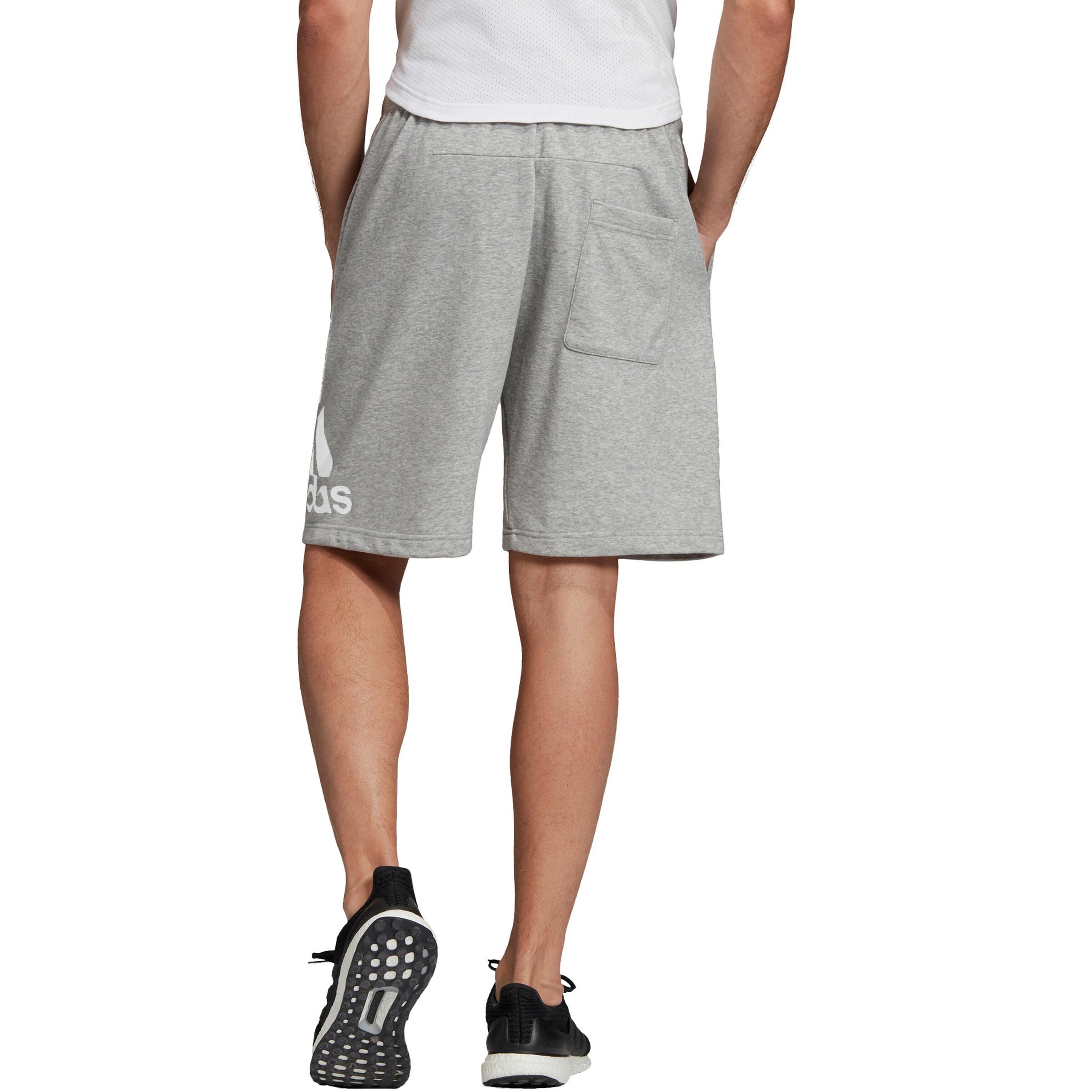 ADIDAS SPORTSWEAR Loose fit Sports trousers 'Must Haves Badge Of Sports' in Grey