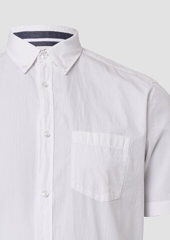 s.Oliver Men Tall Sizes Regular fit Button Up Shirt in White