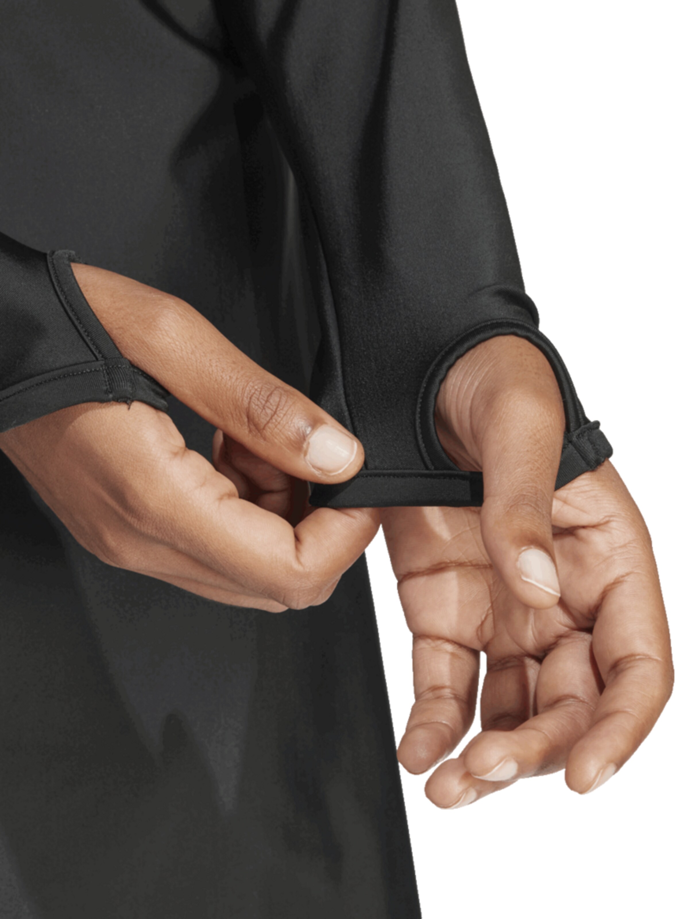 ADIDAS PERFORMANCE - Camiseta funcional '3-Stripes Swim Long Sleeve' en negro