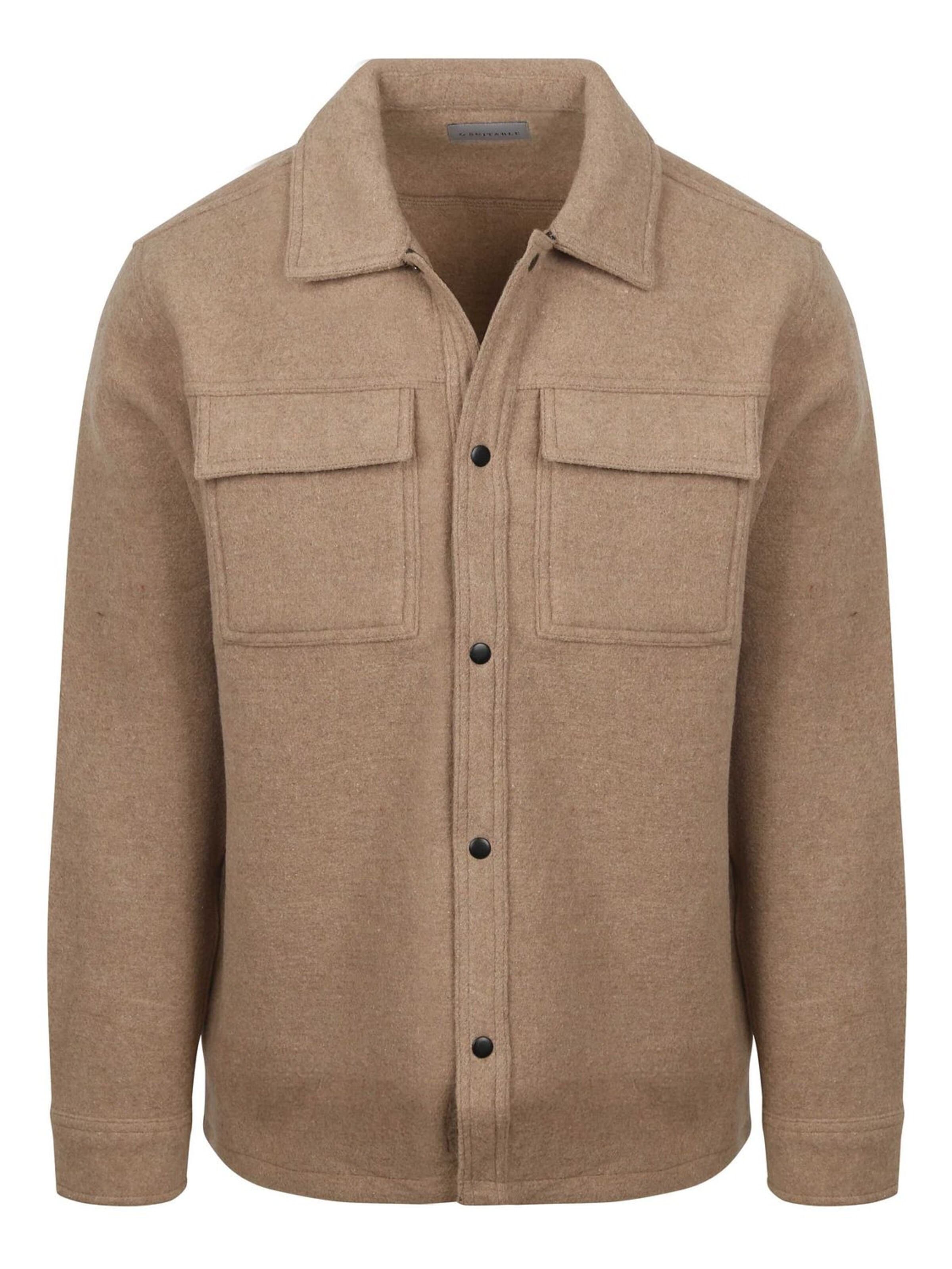 Suitable Tussenjas in Beige: voorkant