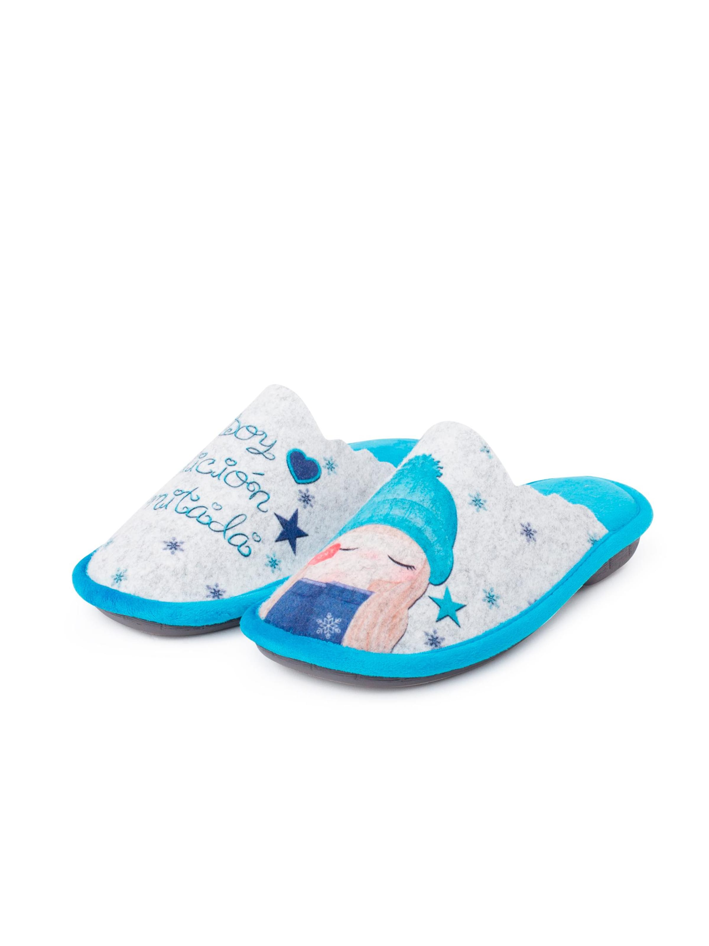 Pisamonas - Zapatillas de casa en azul