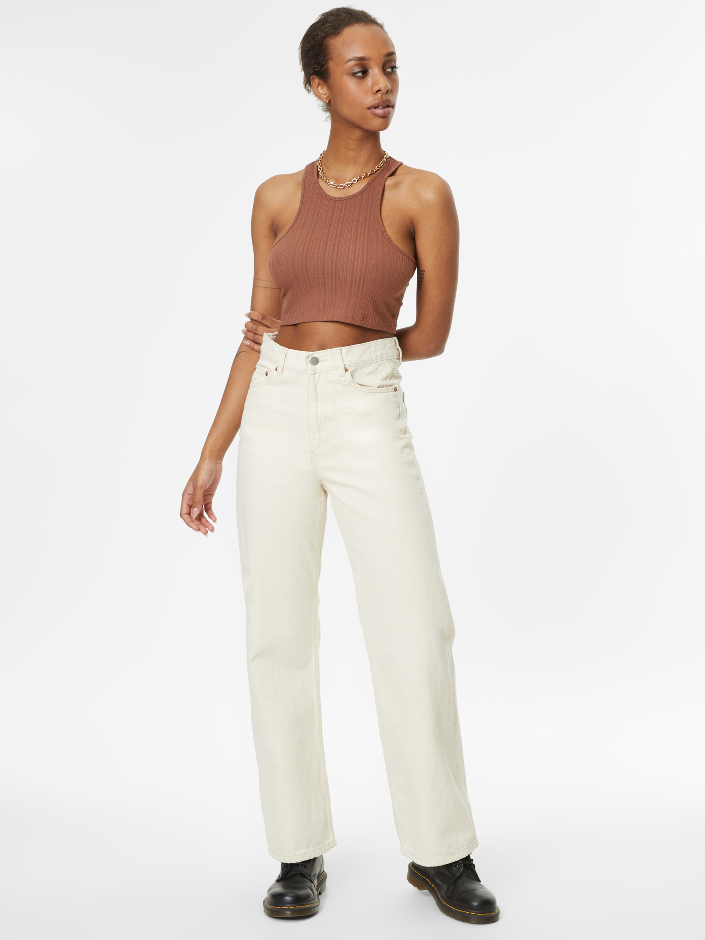 Frauen Shirts & Tops Monki Damen - Shirts & Tops 'Jane top' in Braun - AP99160 Frauen Shirts & Tops Monki Damen - Shirts & Tops 'Jane top' in Braun - AP99160
