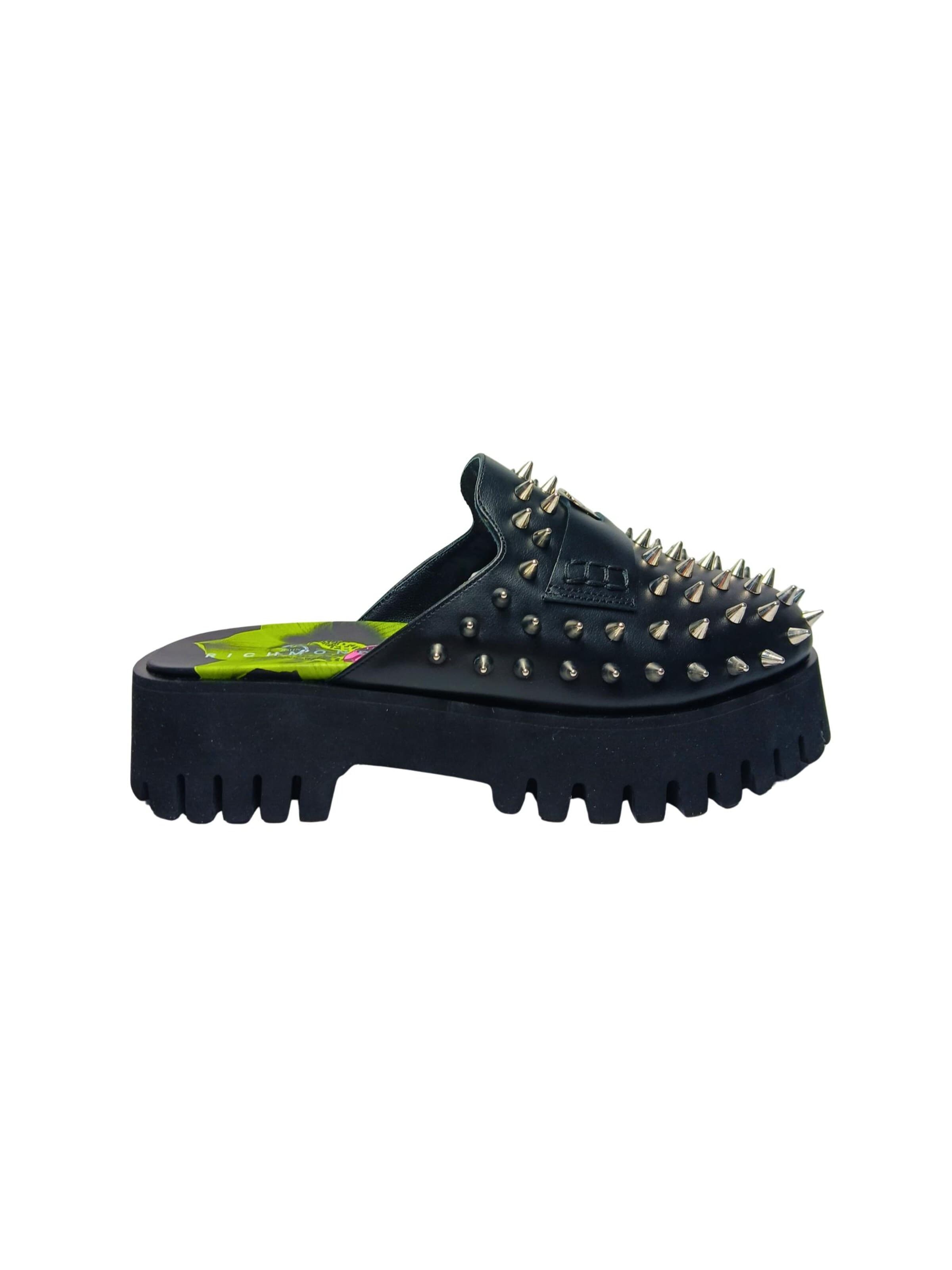 John Richmond Clogs‌‌‌‌ in Schwarz: Vorderseite