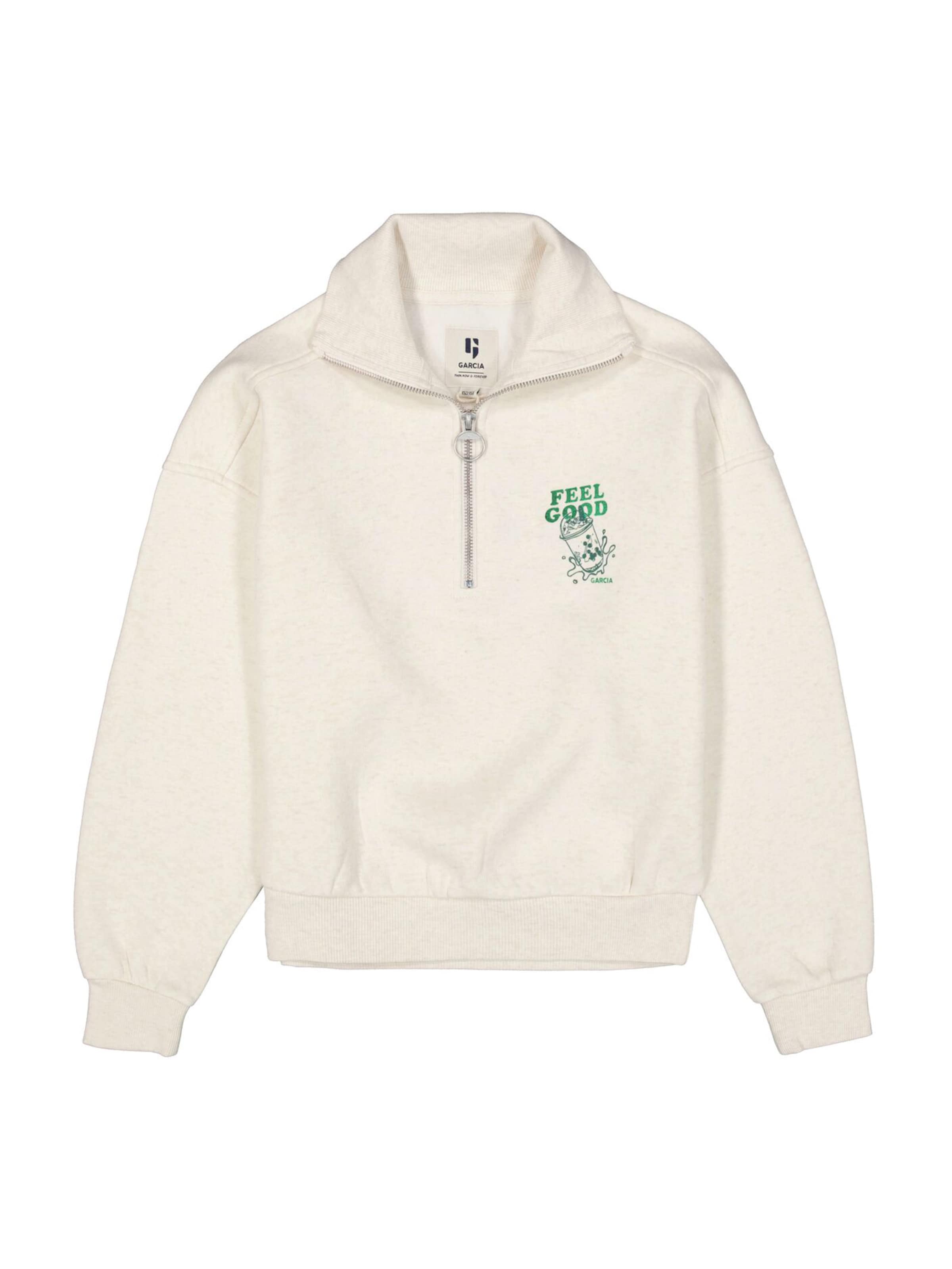 GARCIA Sweatshirt in White: front