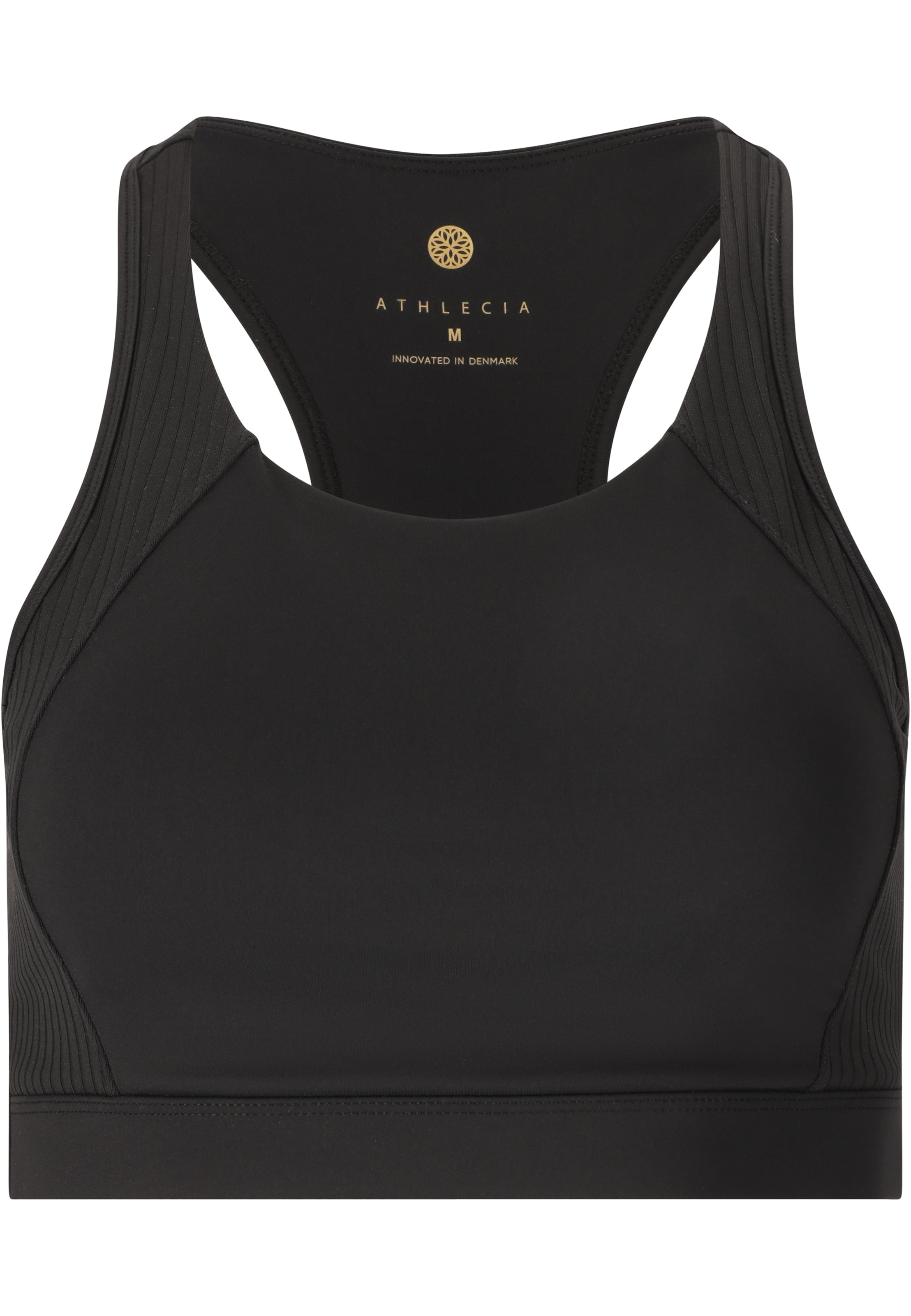 Athlecia Sport-BH 'Aliya' in Schwarz: Vorderseite