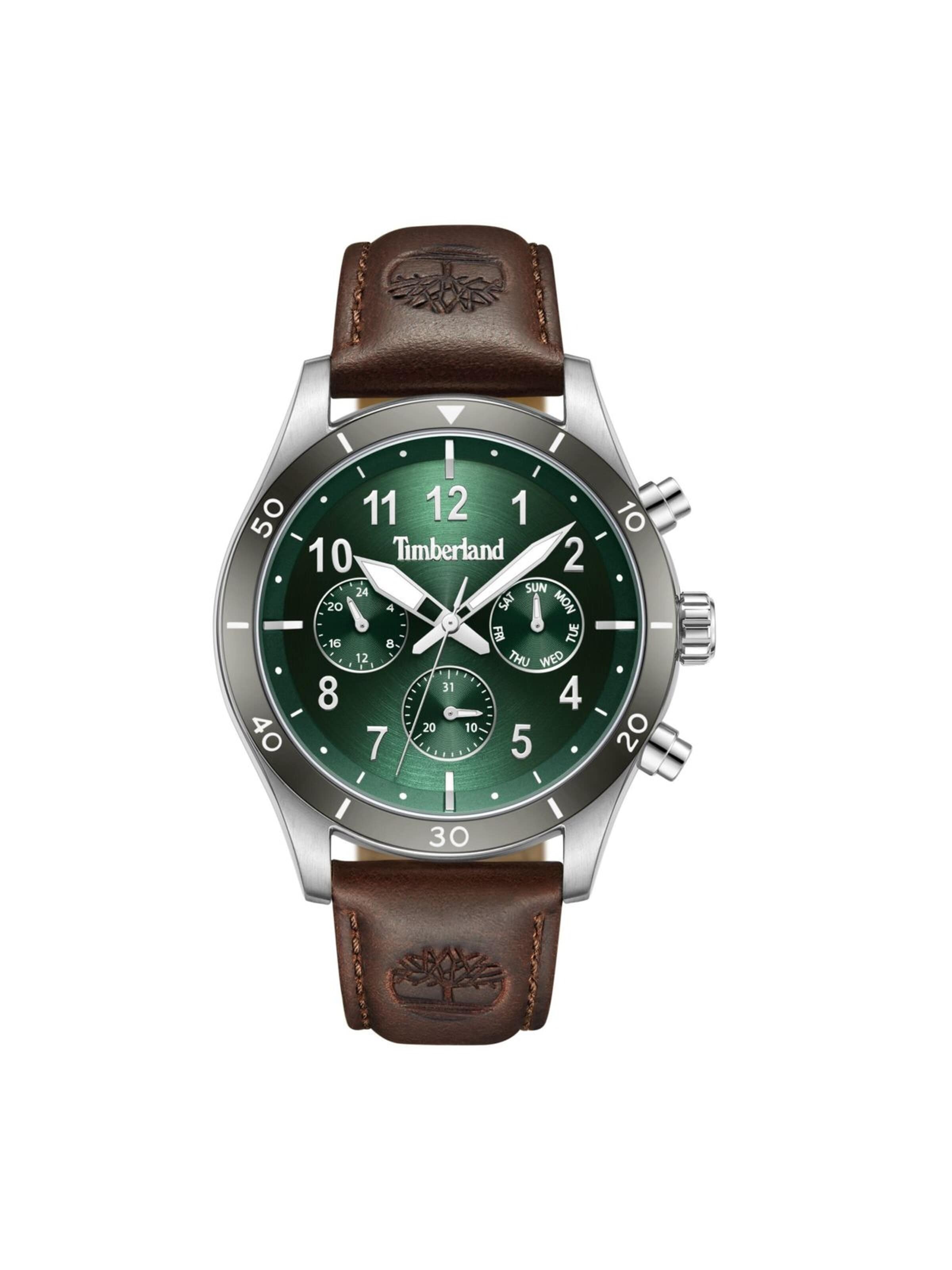 TIMBERLAND Analoog horloge in Groen: voorkant