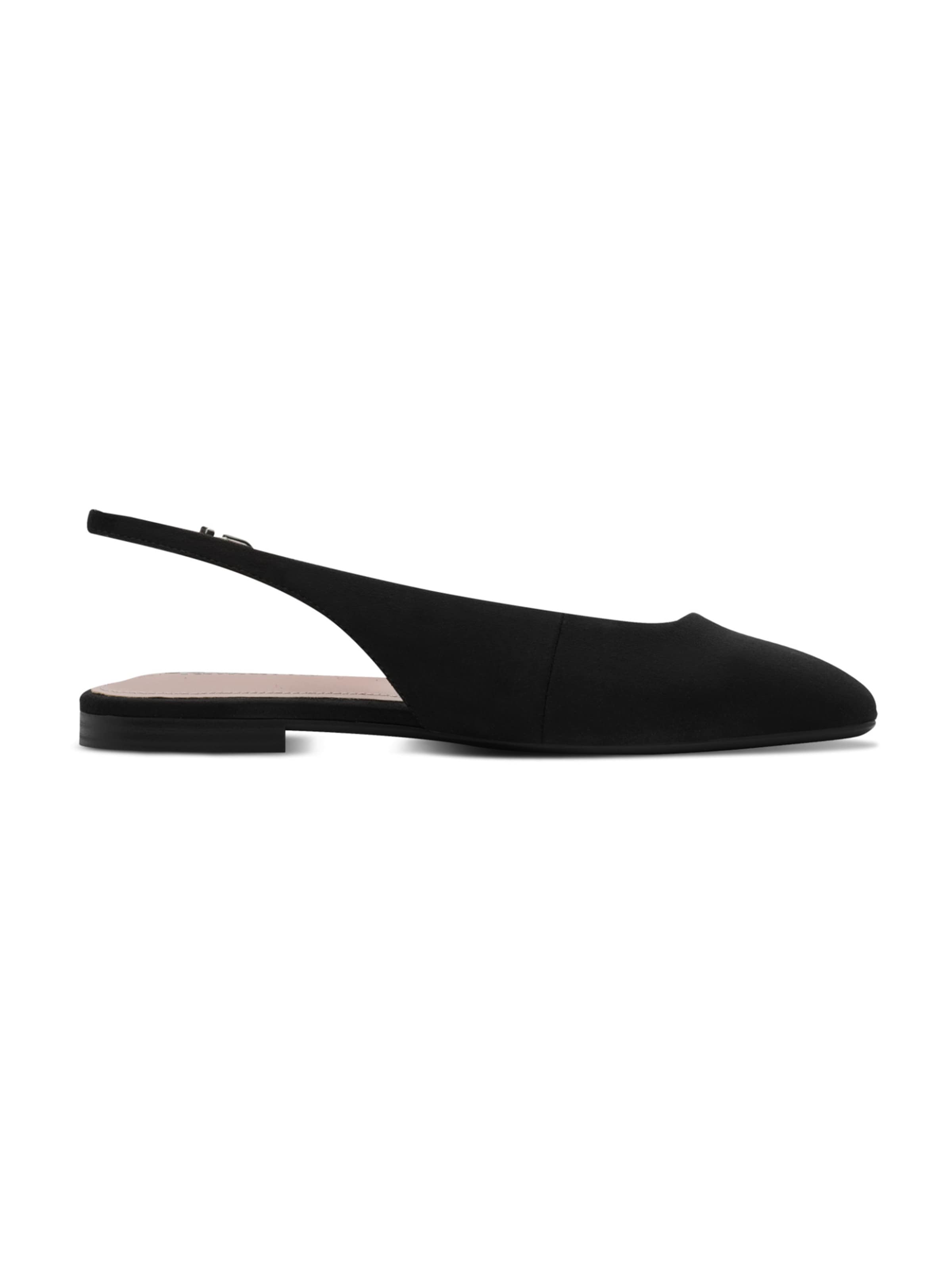 Tamaris Ballet Flats with Strap in Black