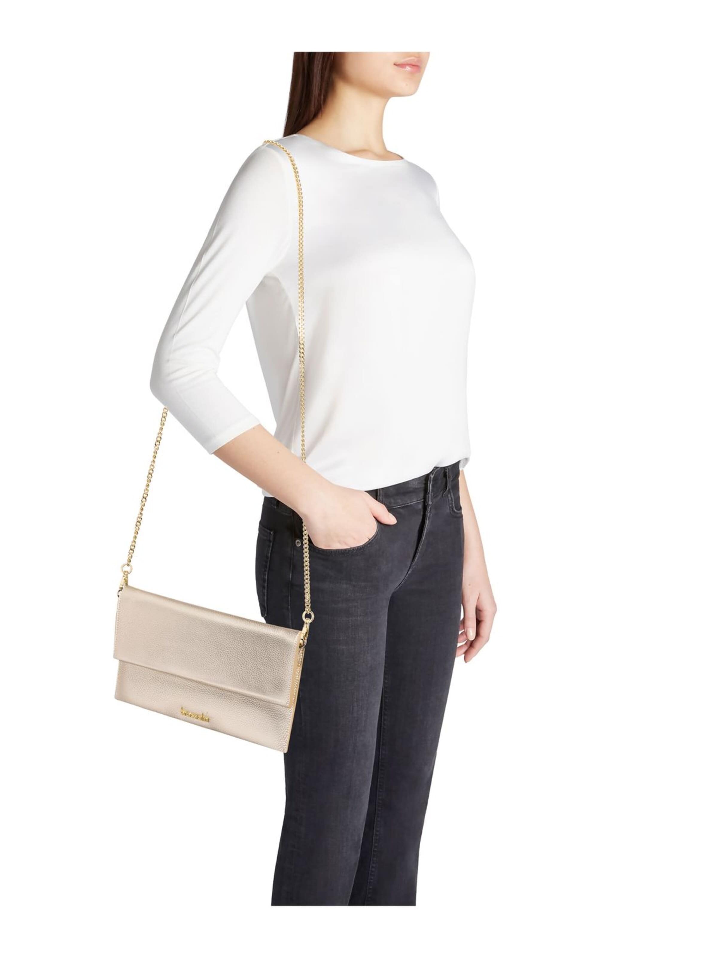 Borsa a sacco 'Jinny Leather' di Braccialini in argento