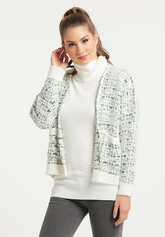 myMo NOW Knit Cardigan in White: front