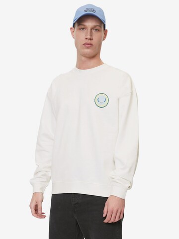 Sweat-shirt Marc O'Polo DENIM en blanc : devant