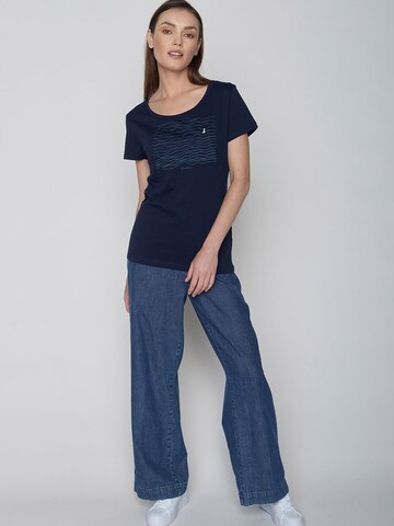 GREENBOMB Shirt 'Animal Seagull Waves' in Blue