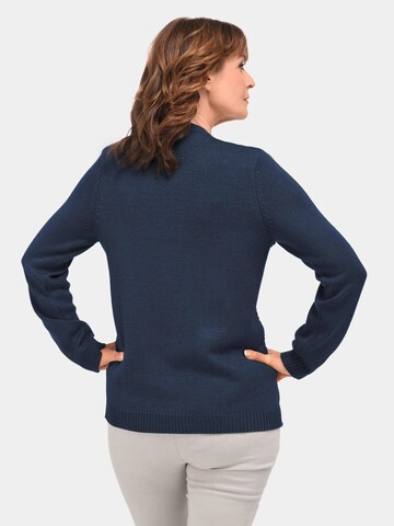 Goldner Pullover in Blau