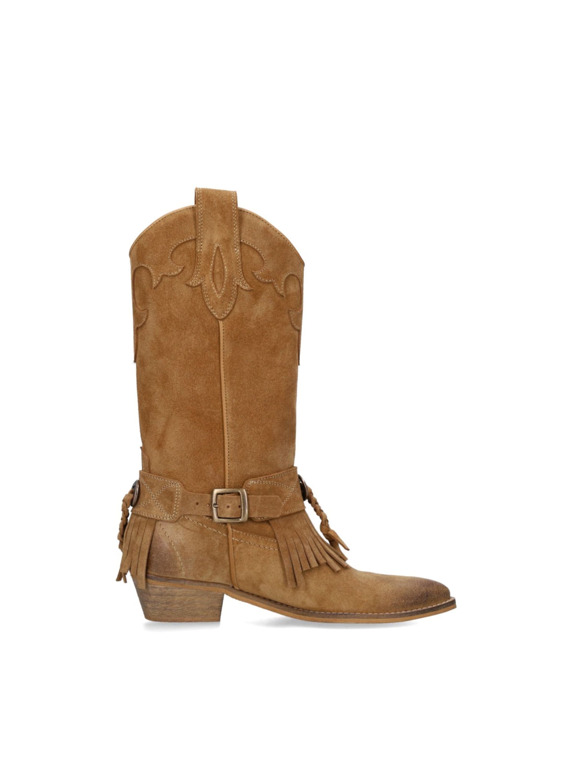 Bottes de cowboy SACHA en beige