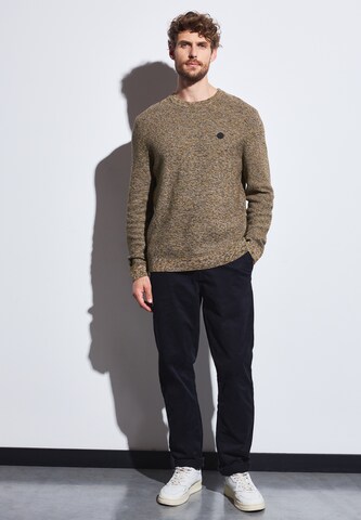 Street One MEN Pullover 'Mouline' in Gelb