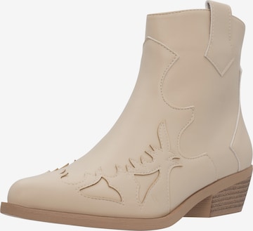 Salinyang Cowboylaarzen in Beige: voorkant