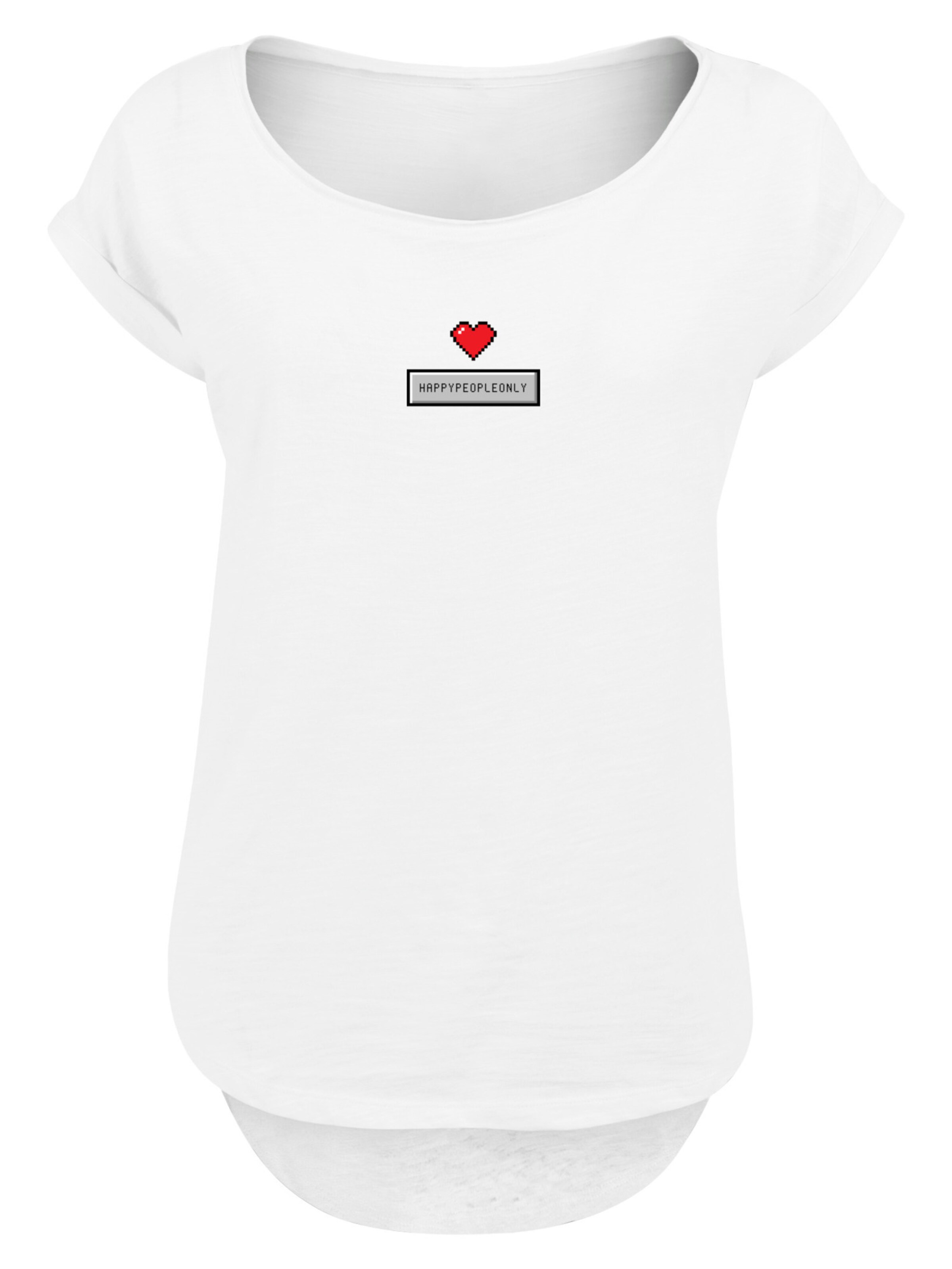 F4NT4STIC Shirt in Wit: voorkant