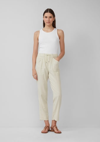 s.Oliver Regular Trousers in Beige: front