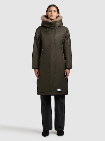 Veste d’hiver 'Oliva' khujo en vert