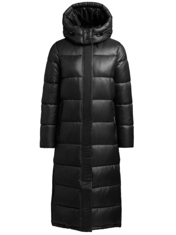 khujo Winter Coat ' EMORIA SHINY ' in Black: front