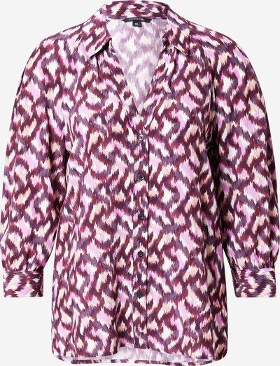 Camicia da donna COMMA di colore crema / lilla / lilla scuro / bordeaux, Visualizzazione prodotti