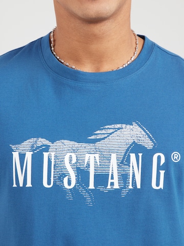 MUSTANG Majica 'Austin' | modra barva