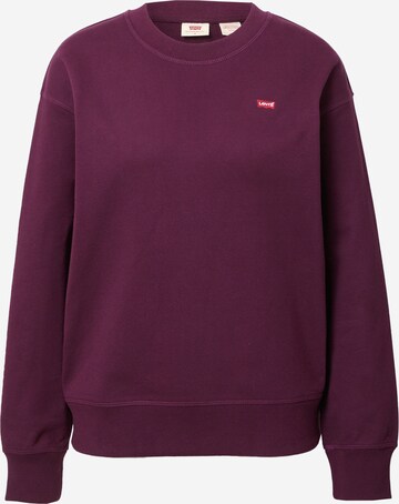 LEVI'S ®Sweater majica 'Standard Crew' - ljubičasta boja: prednji dio