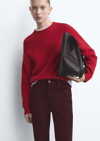 MANGO Flared Jeans in Red