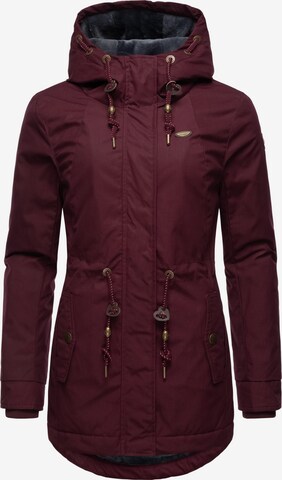 Ragwear Winter jacket 'Monadis' in Red