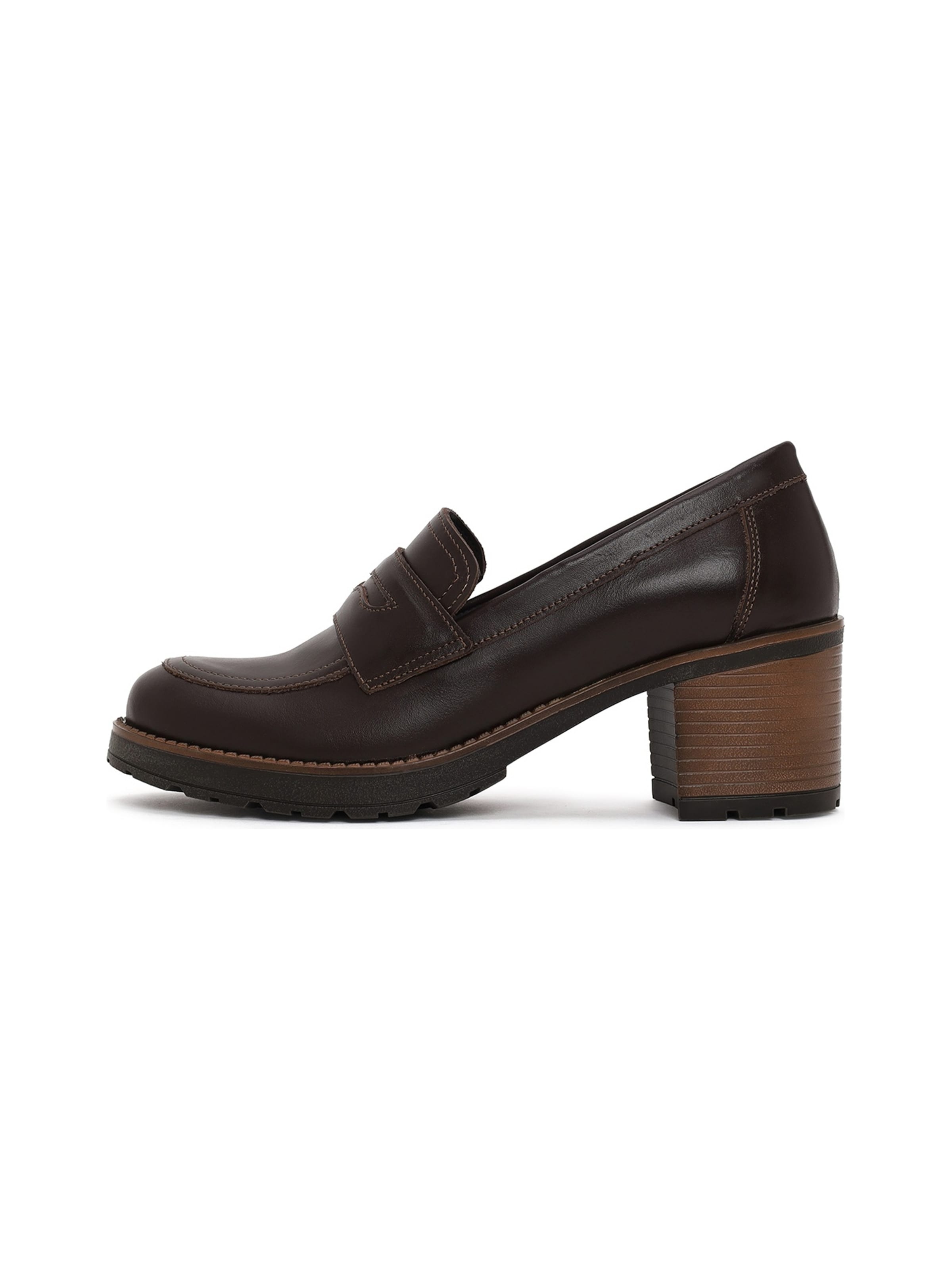 Derimod - Sapatos de salto em castanho: frente