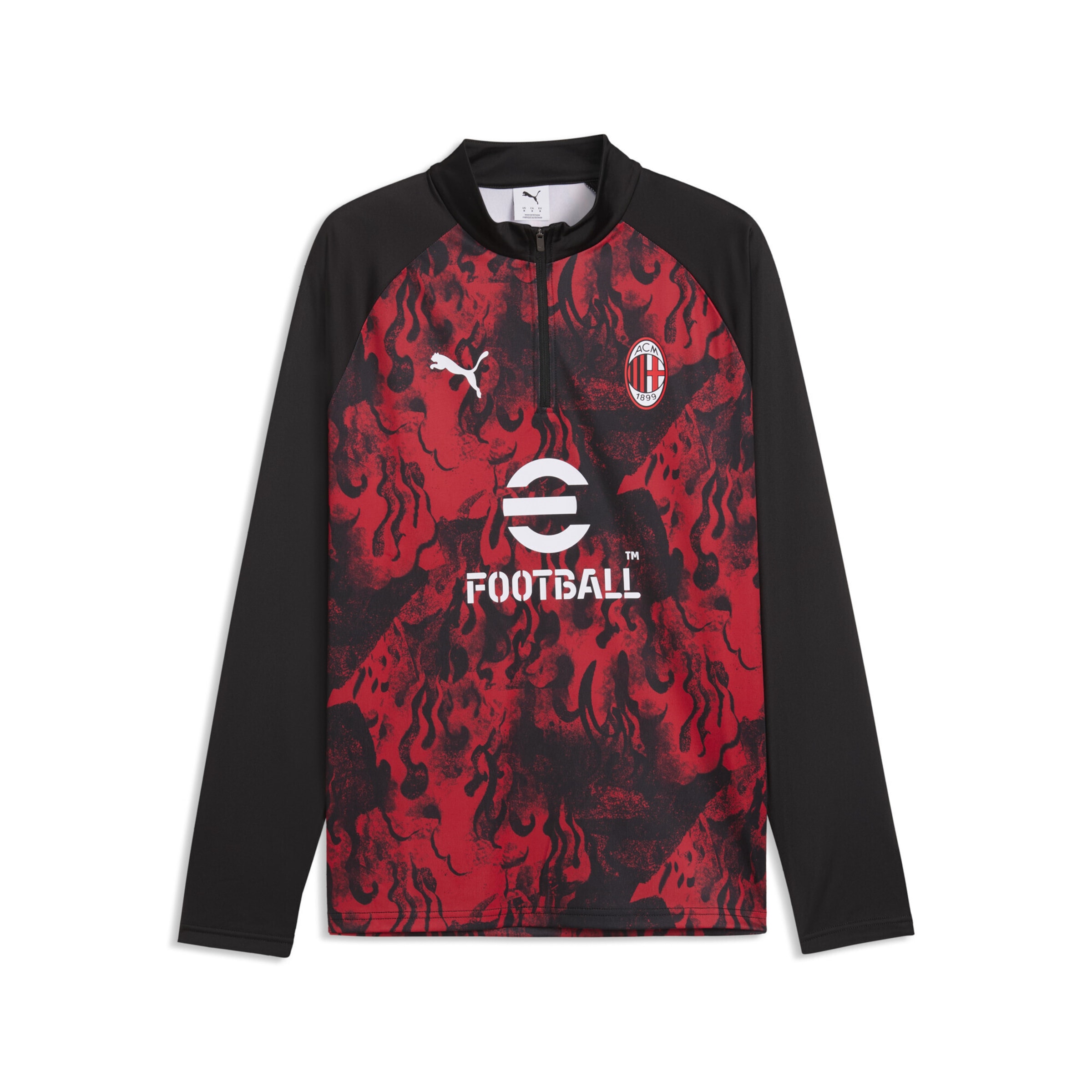 PUMA Tricot 'AC Milan' in de kleur Vuurrood / Zwart / Wit, Productweergave