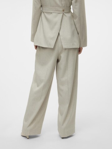 VERO MODA Wide leg Bandplooibroek in Grijs