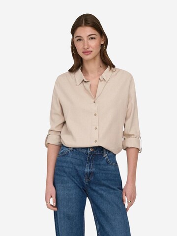 Camicia da donna '15363991' di ONLY in beige: frontale
