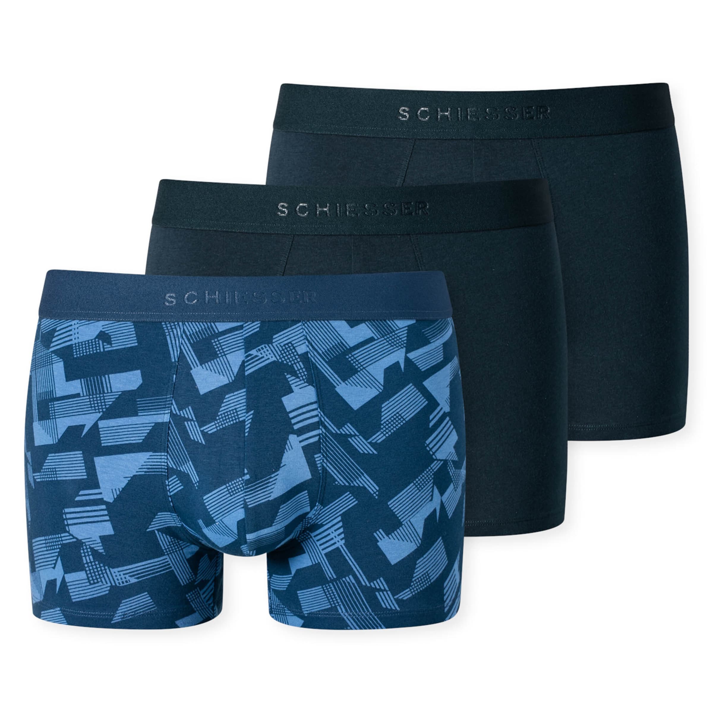 SCHIESSER Boxer shorts in Blue: front