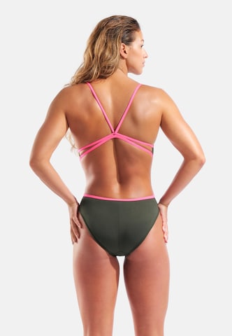 ARENA - Bustier Traje de baño 'LACE BACK SOLID' en verde