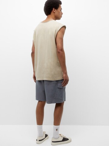 Pull&Bear Loosefit Shorts in Grau