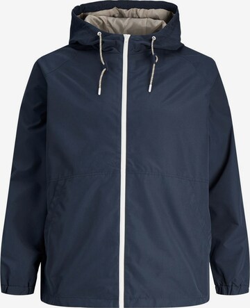 Jack & Jones Plus Tussenjas in Blauw: voorkant